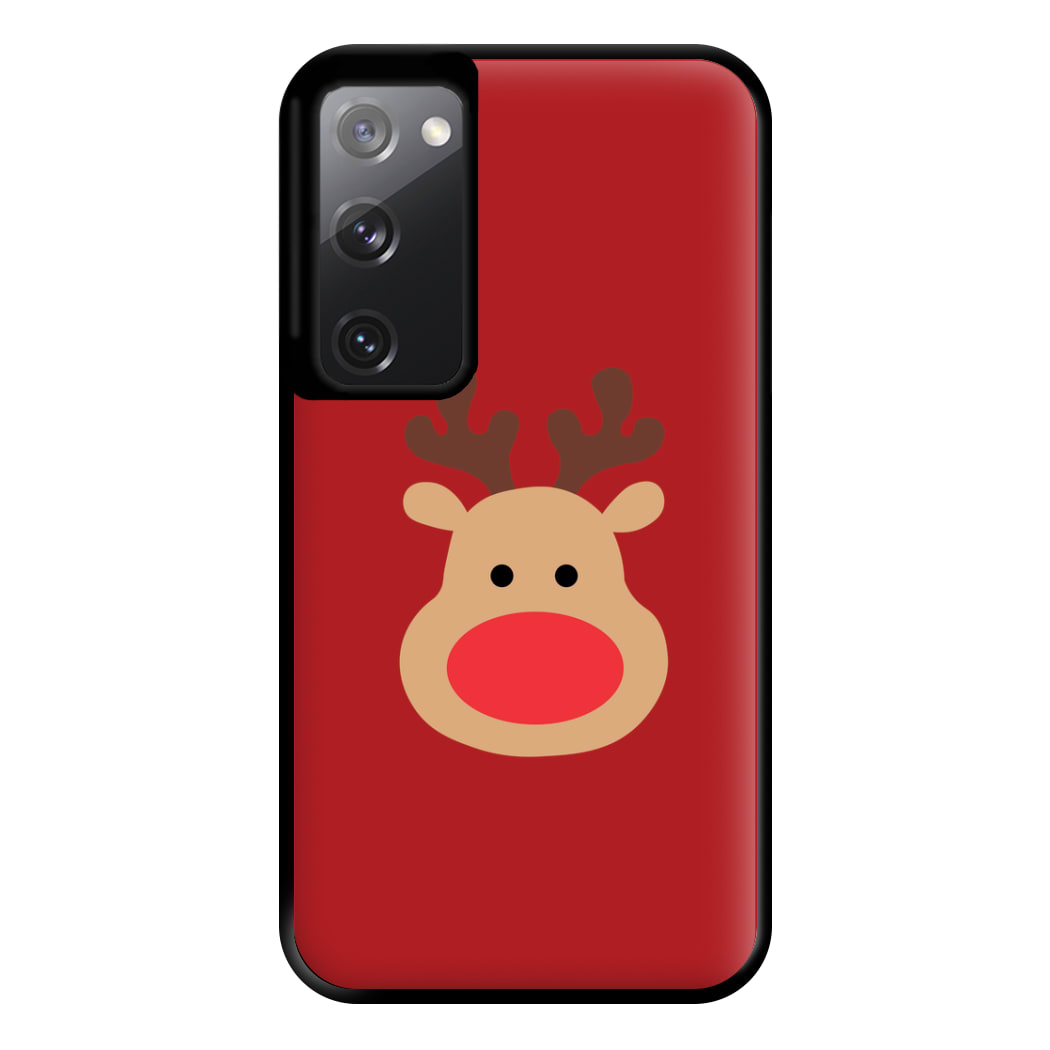 Rudolph Face - Christmas Phone Case for Galaxy S20FE