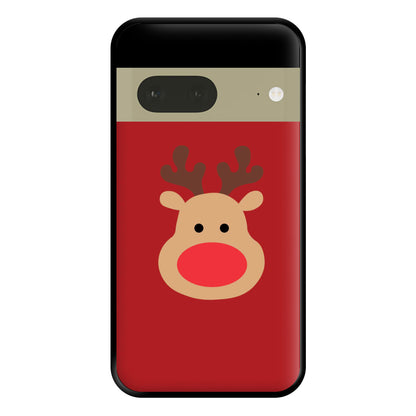 Rudolph Face - Christmas Phone Case for Google Pixel 7a