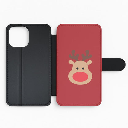 Rudolph Face - Christmas Flip Phone Case