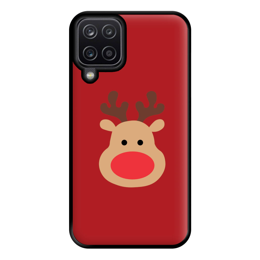 Rudolph Face - Christmas Phone Case for Galaxy A12