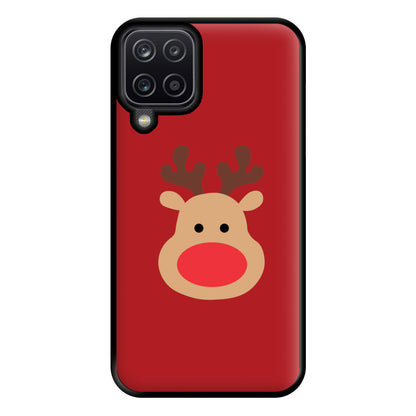 Rudolph Face - Christmas Phone Case for Galaxy A12