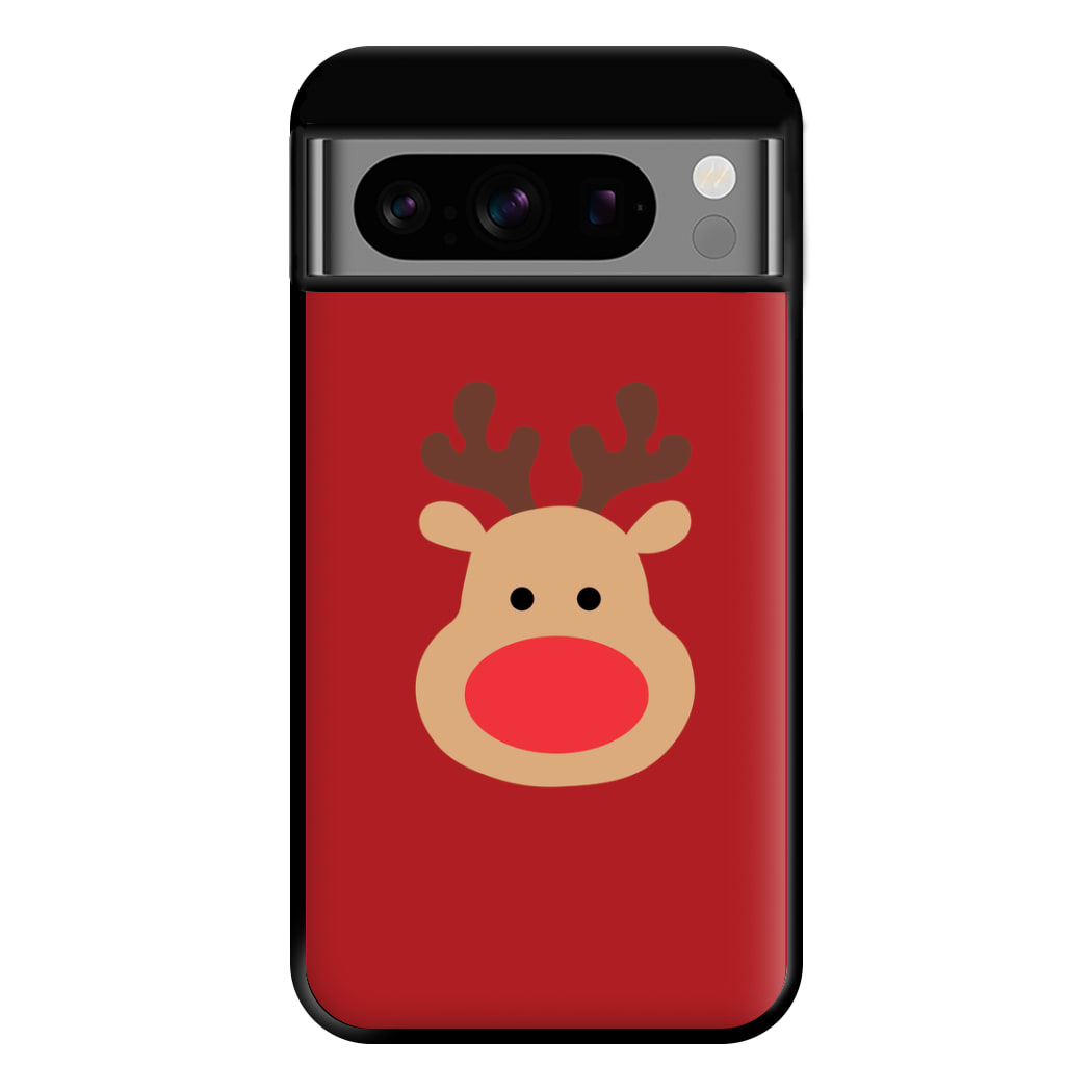 Rudolph Face - Christmas Phone Case for Google Pixel 8 Pro