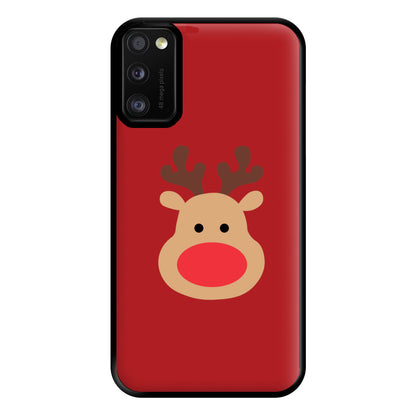 Rudolph Face - Christmas Phone Case for Galaxy A41