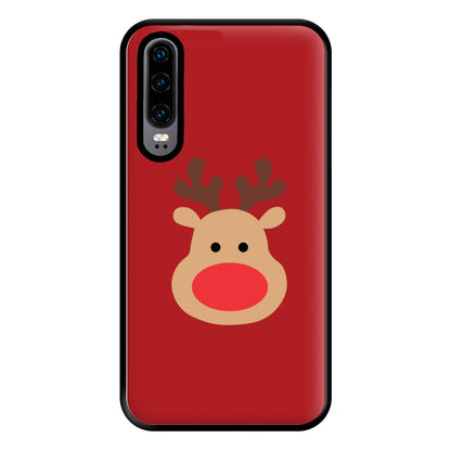 Rudolph Face - Christmas Phone Case for Huawei P30