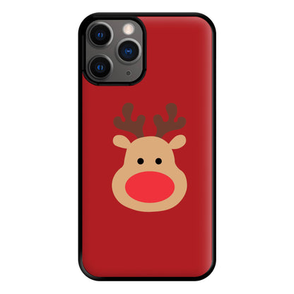 Rudolph Face - Christmas Phone Case for iPhone 12 Pro Max