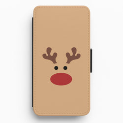 Rudolph Red Nose - Christmas Flip / Wallet Phone Case