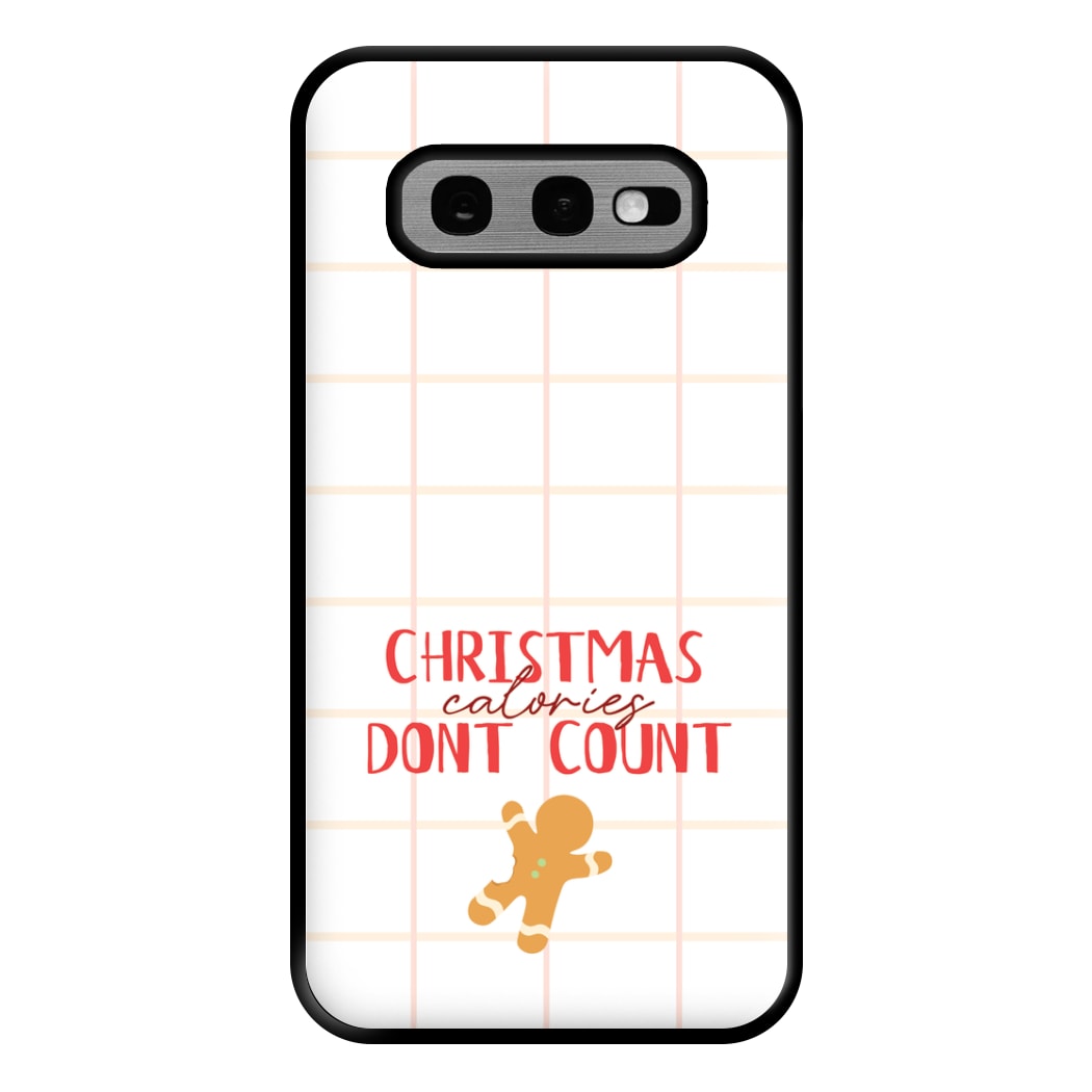 Christmas Calories Don't Count Phone Case for Galaxy S10e