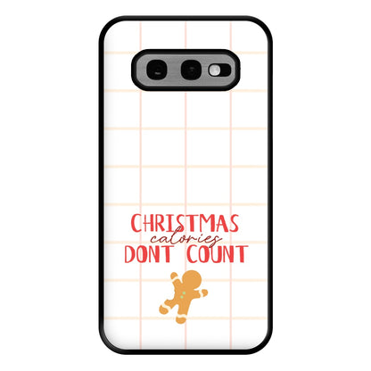 Christmas Calories Don't Count Phone Case for Galaxy S10e