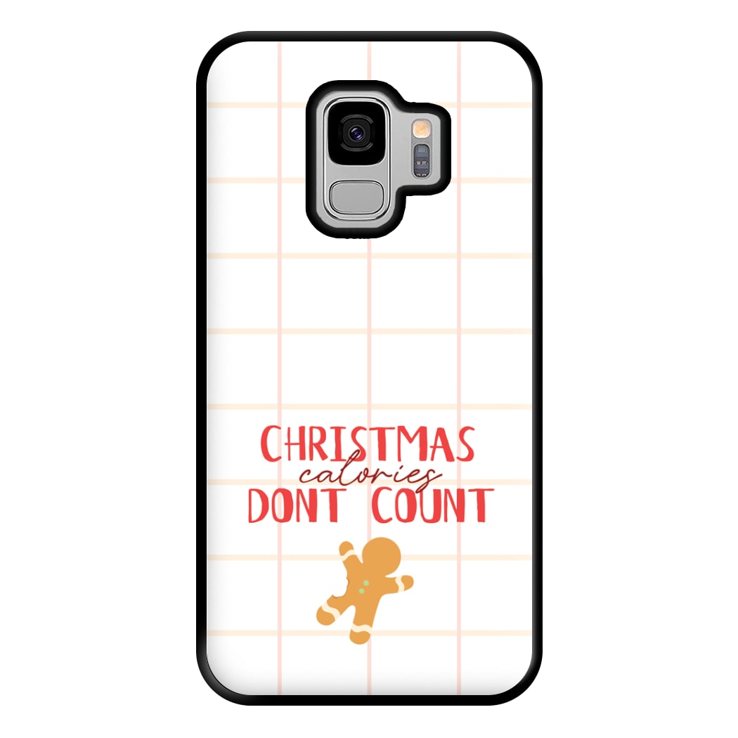 Christmas Calories Don't Count Phone Case for Galaxy S9 Plus