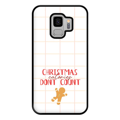 Christmas Calories Don't Count Phone Case for Galaxy S9 Plus