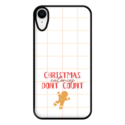 Christmas Calories Don't Count Phone Case for iPhone XR