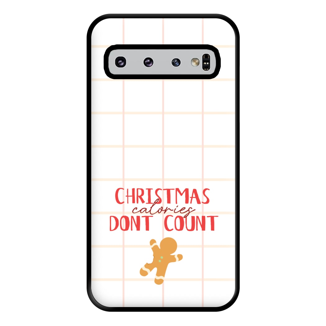 Christmas Calories Don't Count Phone Case for Galaxy S10 Plus