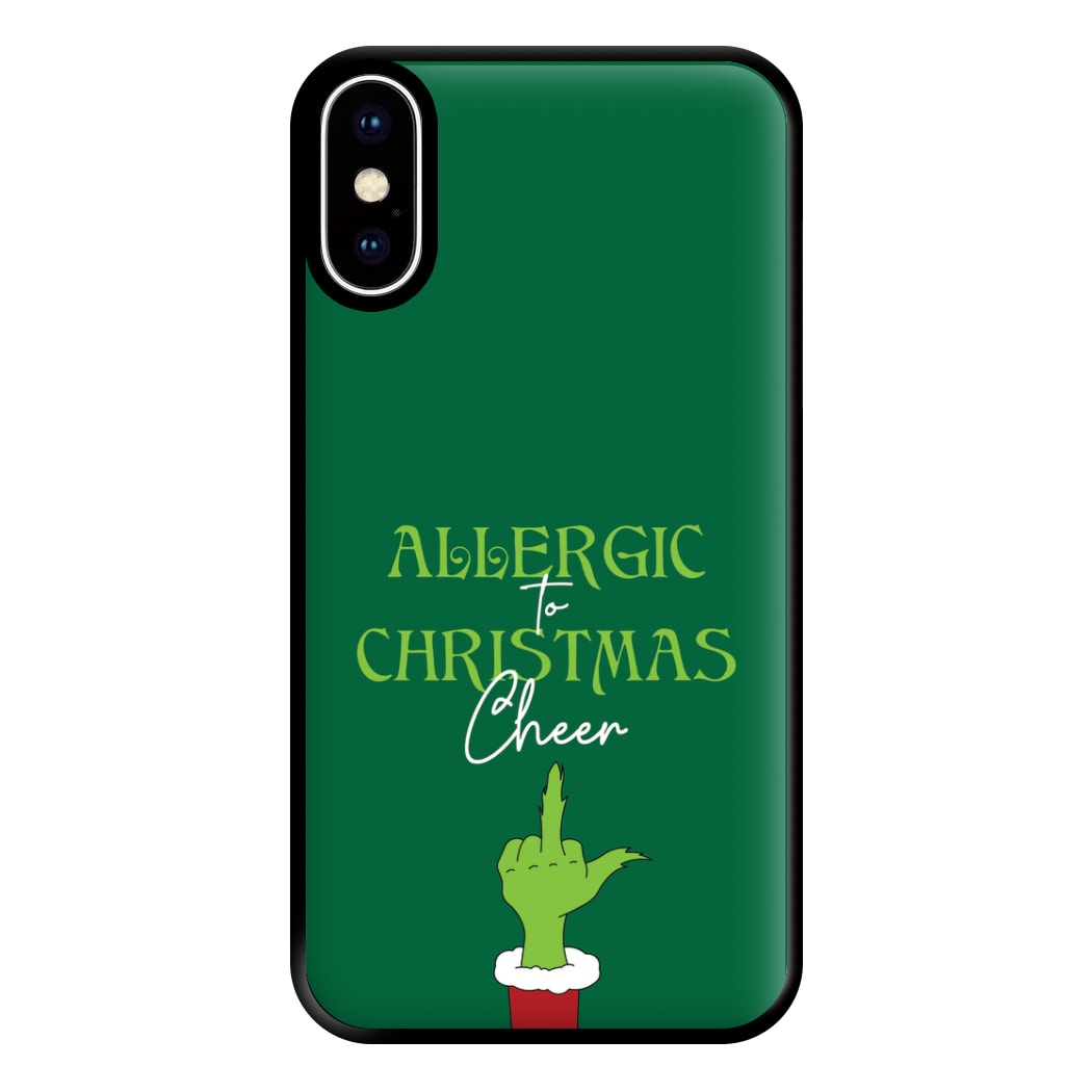 Allergic To Christmas Cheer Phone Case for iPhone XS Max