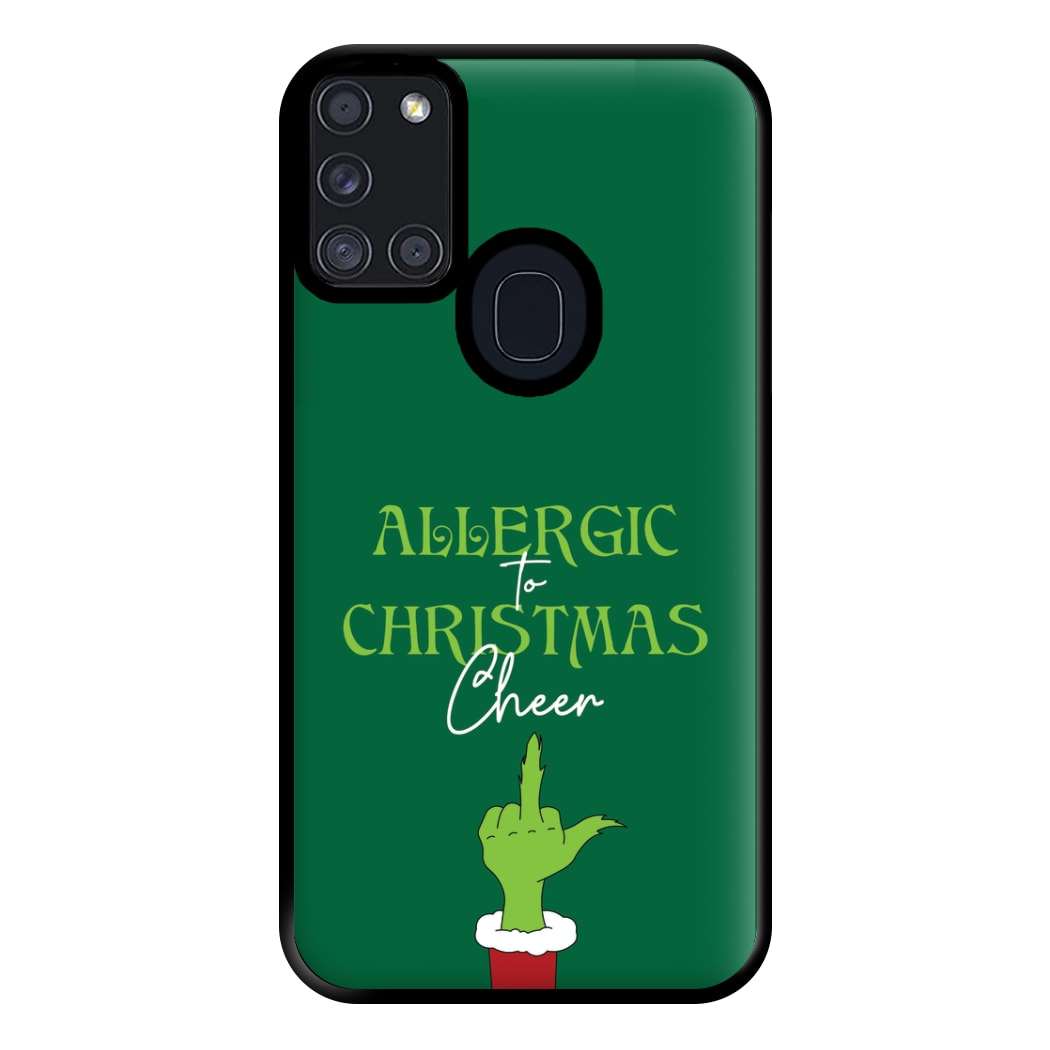 Allergic To Christmas Cheer Phone Case for Galaxy A21s