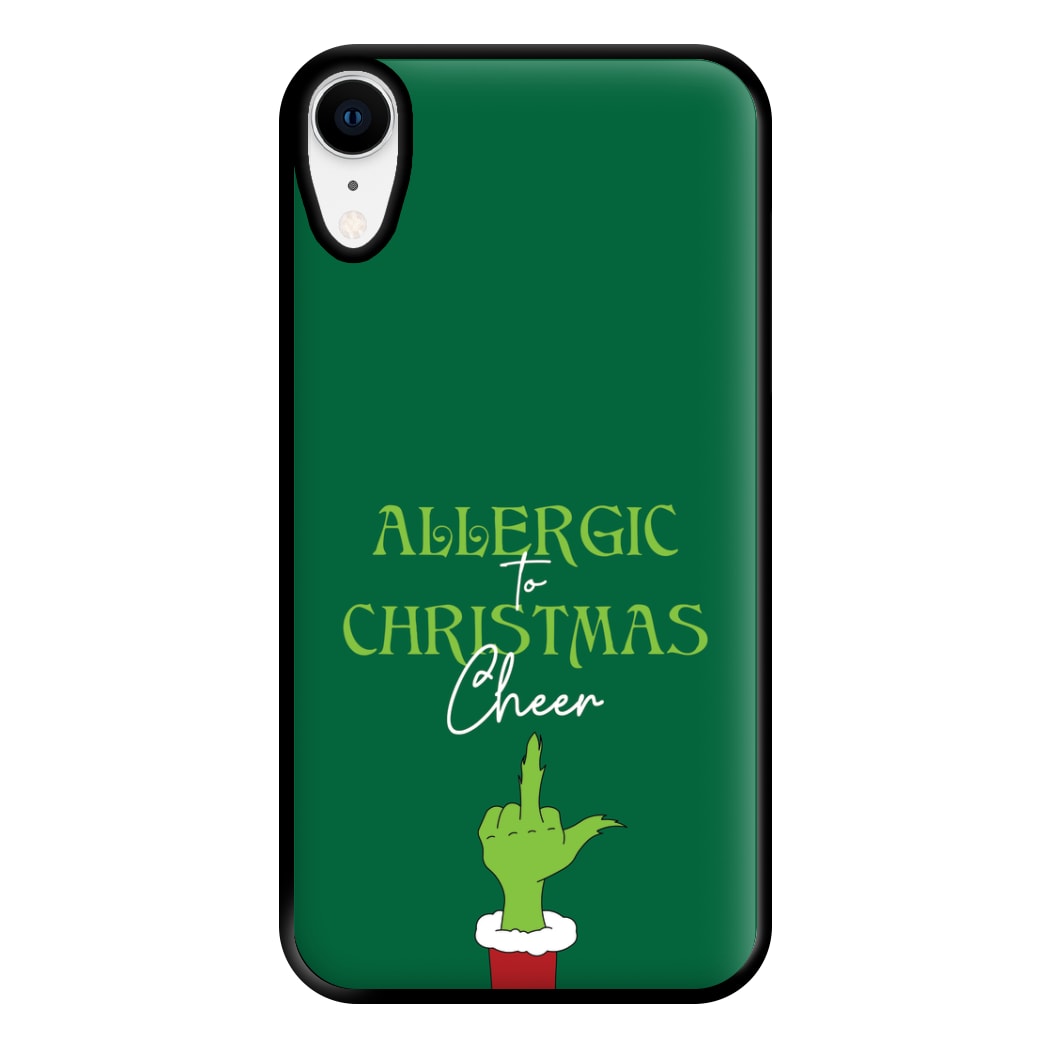 Allergic To Christmas Cheer Phone Case for iPhone XR