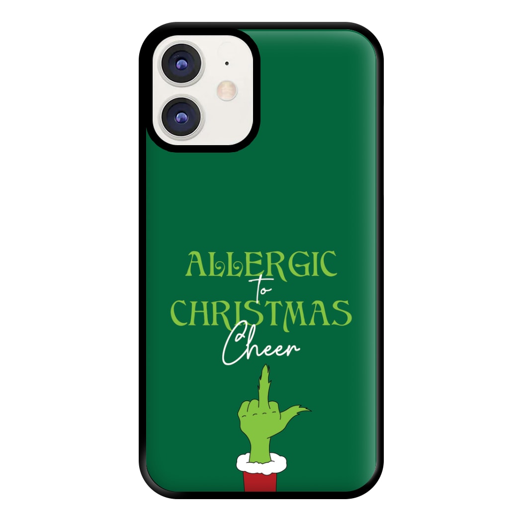 Allergic To Christmas Cheer Phone Case for iPhone 11