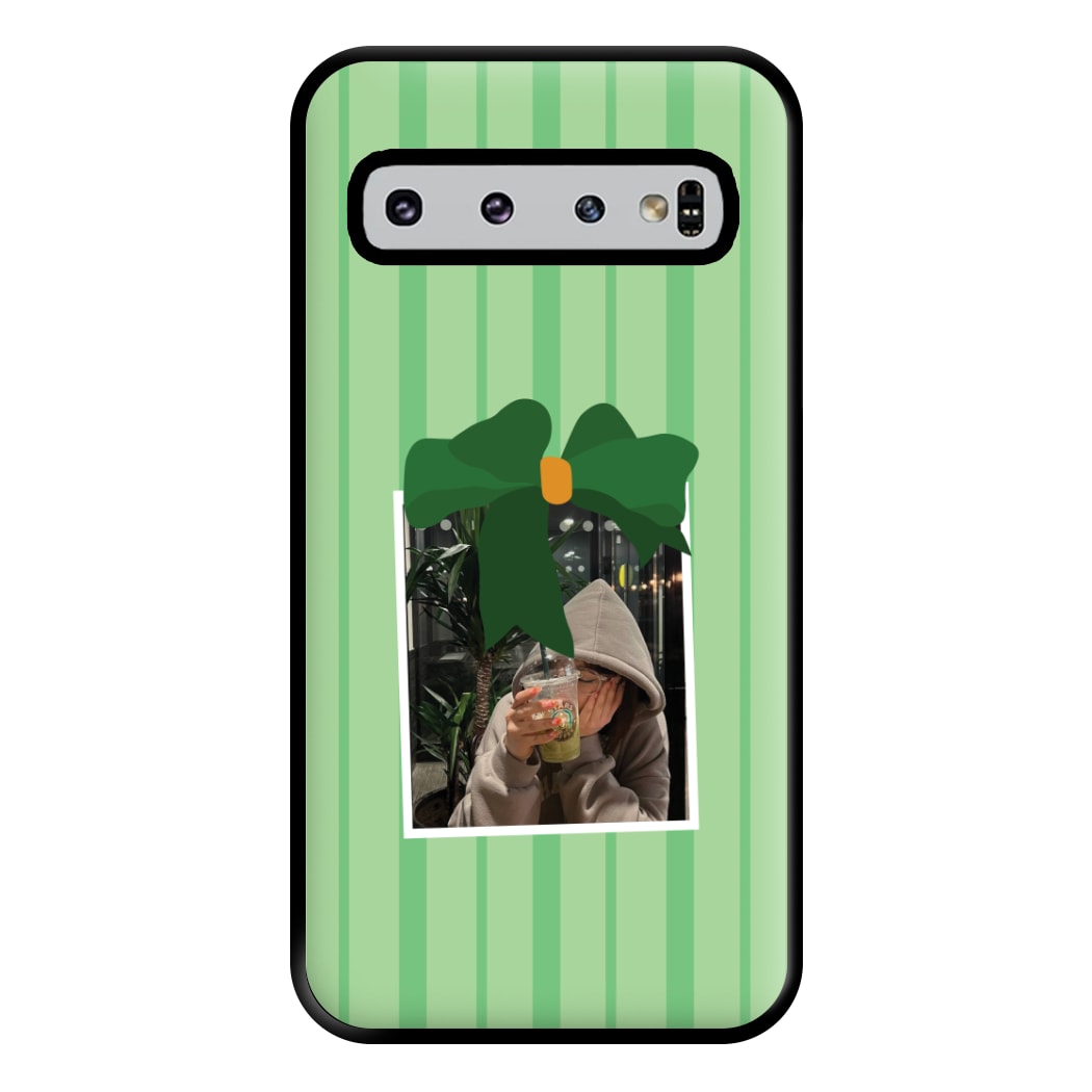 Polaroid Bow Christmas Phone Case for Galaxy S10 Plus