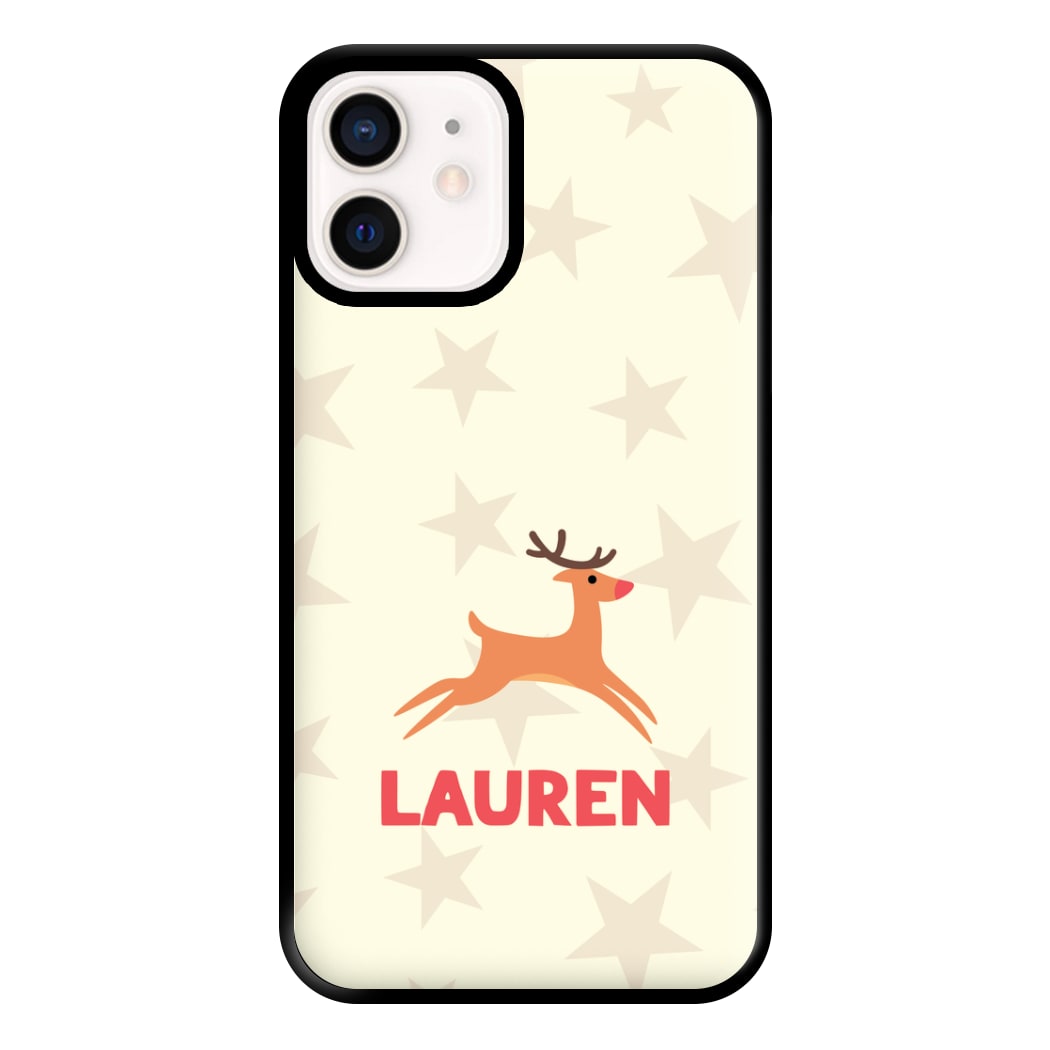 Personalised Raindeer Phone Case for iPhone 13 Mini