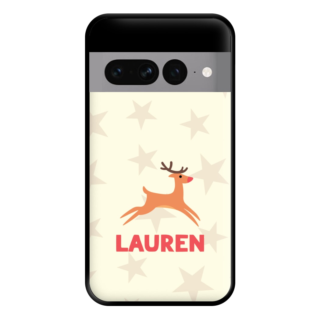 Personalised Raindeer Phone Case for Google Pixel 7 Pro