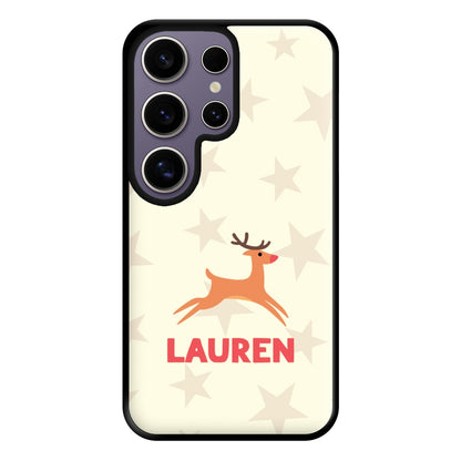 Personalised Raindeer Phone Case for Galaxy S25 Ultra