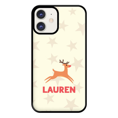 Personalised Raindeer Phone Case for iPhone 12 / 12 Pro