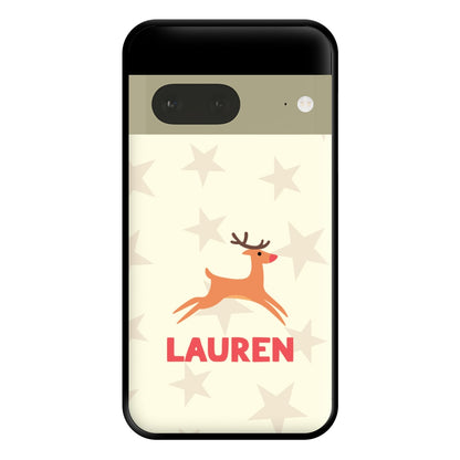 Personalised Raindeer Phone Case for Google Pixel 7a