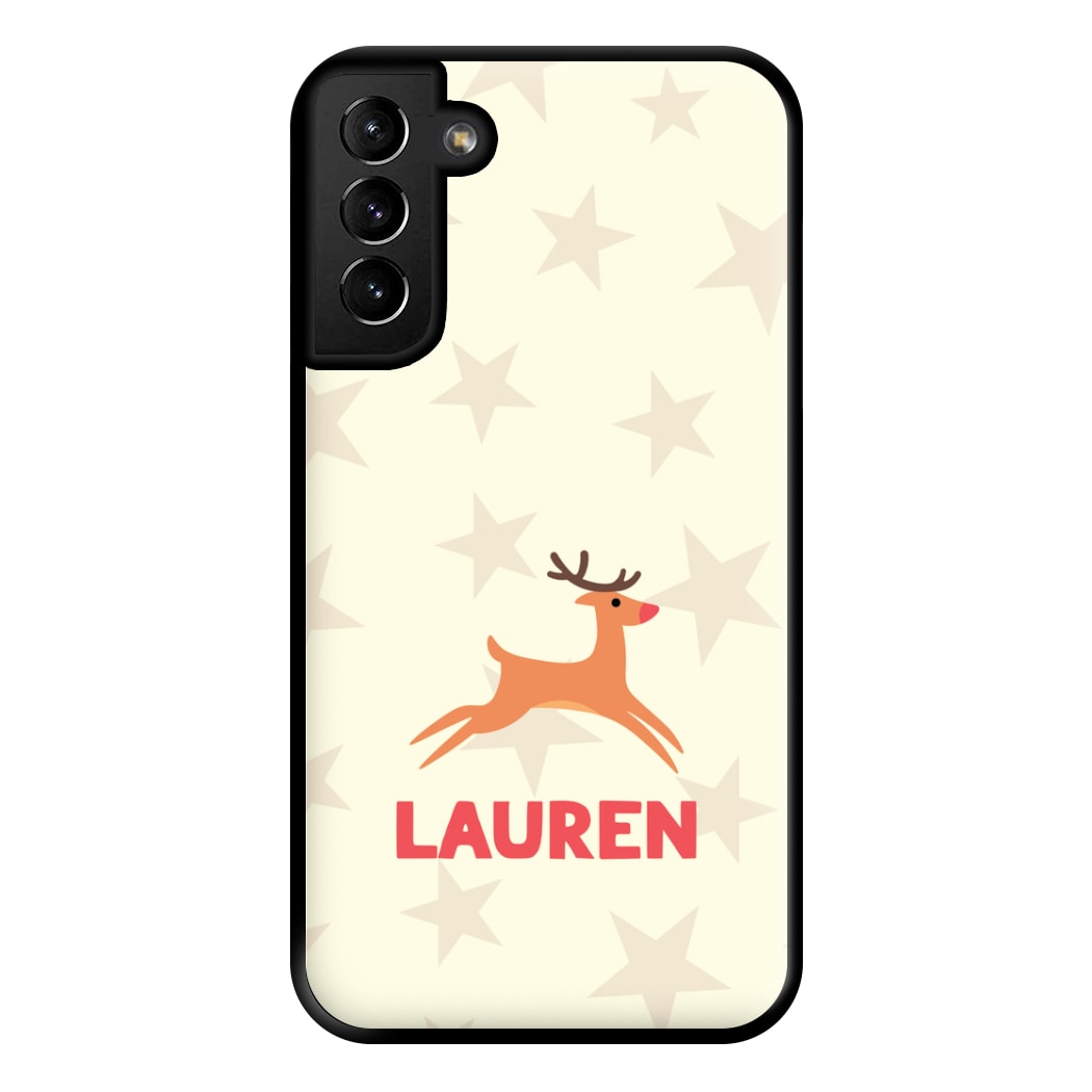 Personalised Raindeer Phone Case for Galaxy S21 Plus