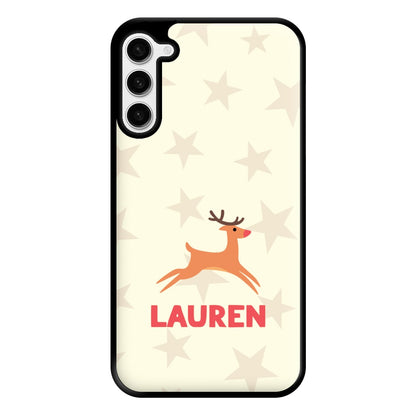 Personalised Raindeer Phone Case for Galaxy S23 Plus