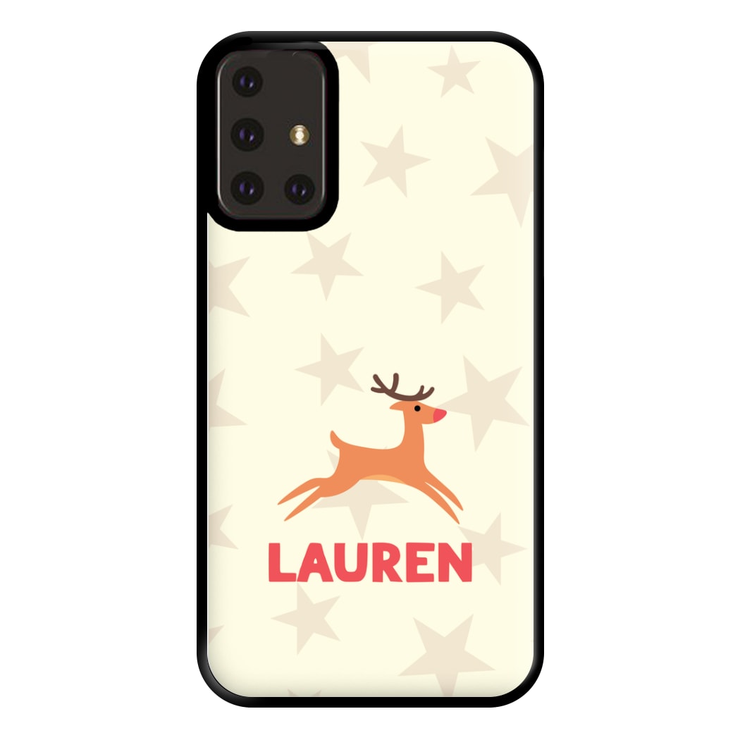 Personalised Raindeer Phone Case for Galaxy A71