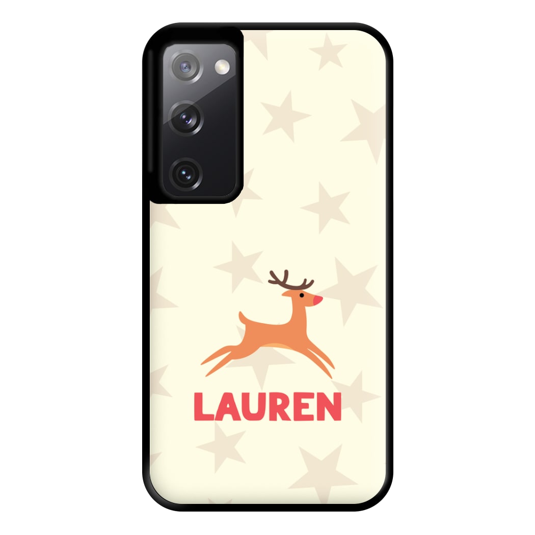 Personalised Raindeer Phone Case for Galaxy S20FE