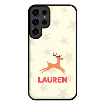 Personalised Raindeer Phone Case for Galaxy S23 Ultra