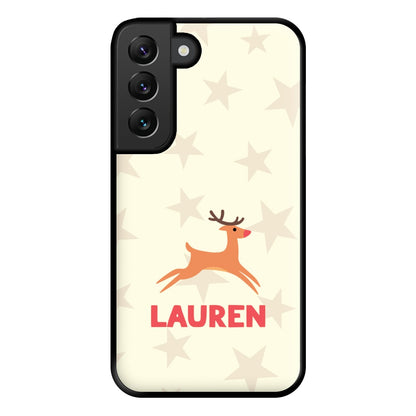 Personalised Raindeer Phone Case for Galaxy S22 Plus