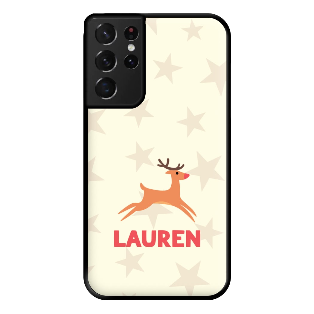 Personalised Raindeer Phone Case for Galaxy S21 Ultra