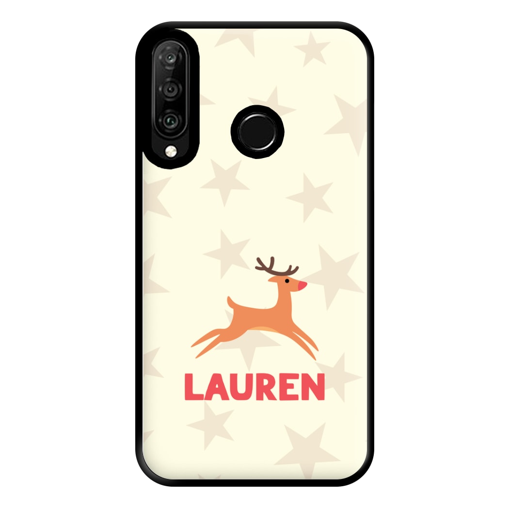 Personalised Raindeer Phone Case for Huawei P30 Lite