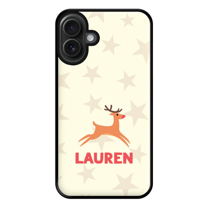 Personalised Raindeer Phone Case for iPhone 16 Plus