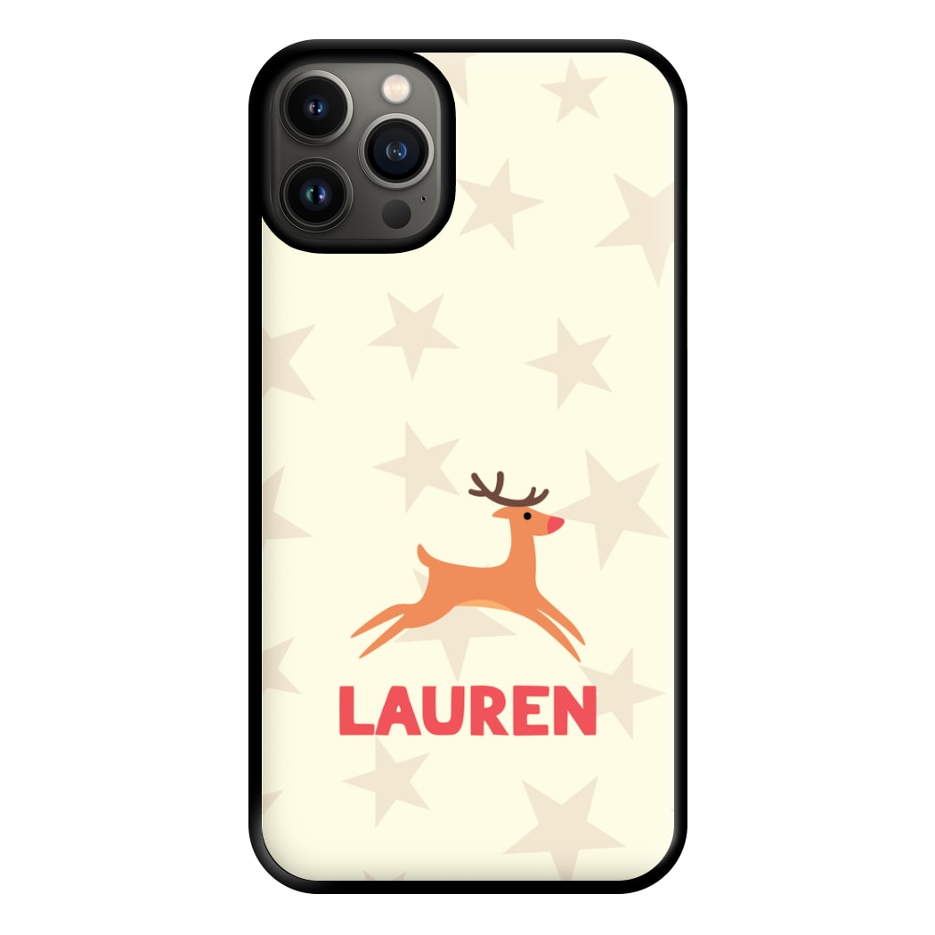 Personalised Raindeer Phone Case for iPhone 13