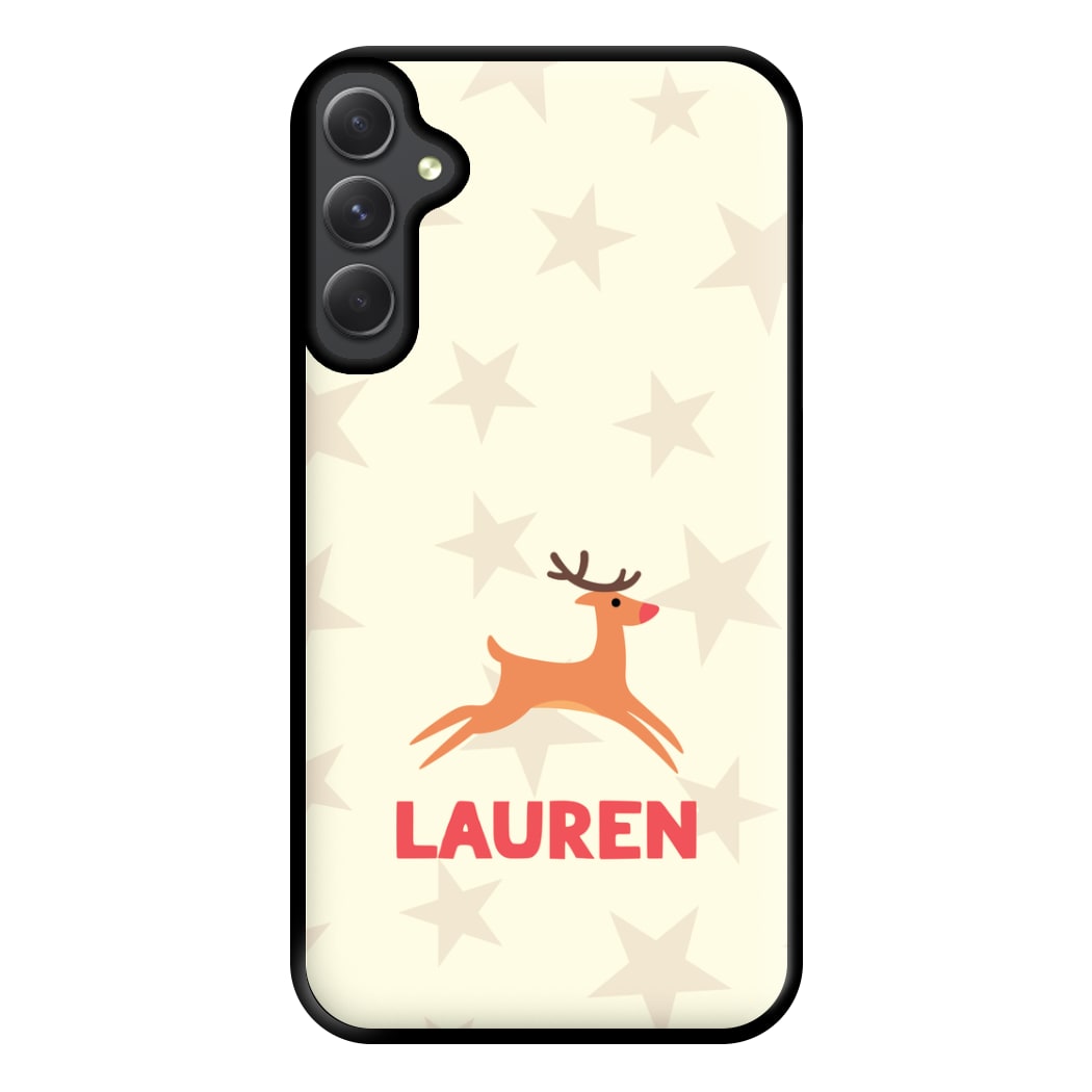 Personalised Raindeer Phone Case for Galaxy A54