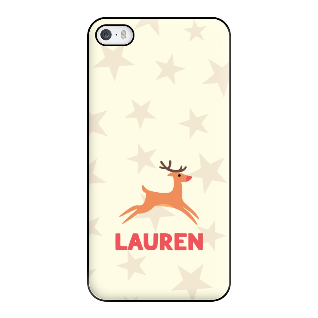 Personalised Raindeer Phone Case for iPhone 5 / 5s / SE 2016