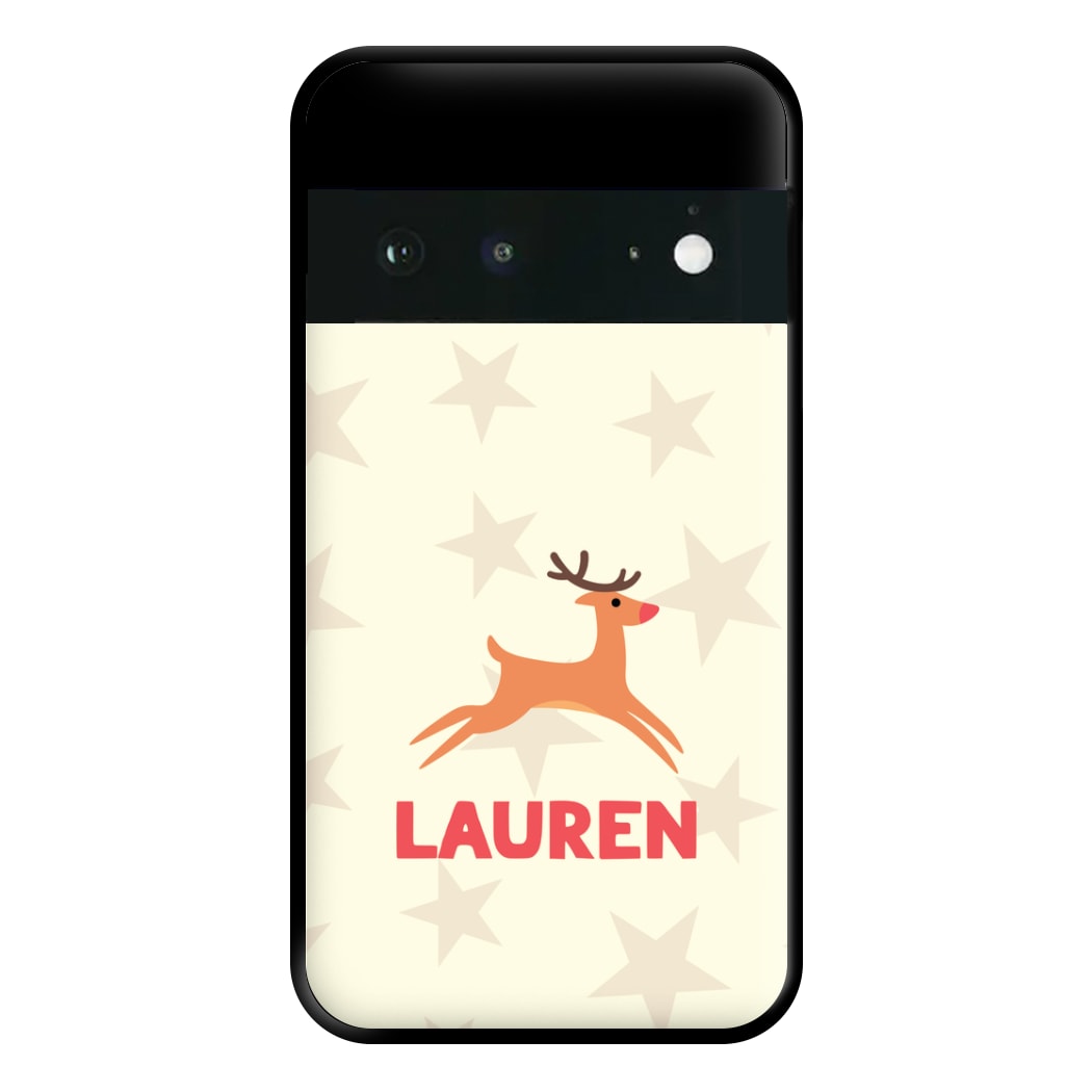 Personalised Raindeer Phone Case for Google Pixel 6a