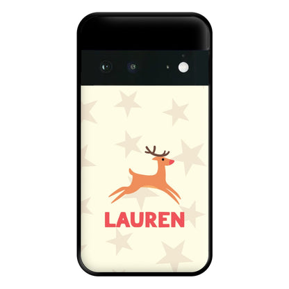 Personalised Raindeer Phone Case for Google Pixel 6a