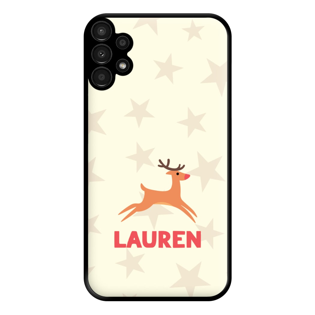 Personalised Raindeer Phone Case for Galaxy A13