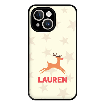 Personalised Raindeer Phone Case for iPhone 14 Plus