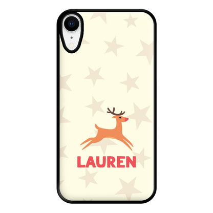 Personalised Raindeer Phone Case for iPhone XR