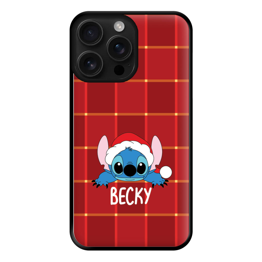 Personalised Christmas Alien Phone Case