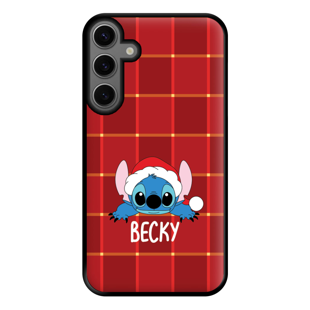 Personalised Christmas Alien Phone Case for Galaxy S23FE