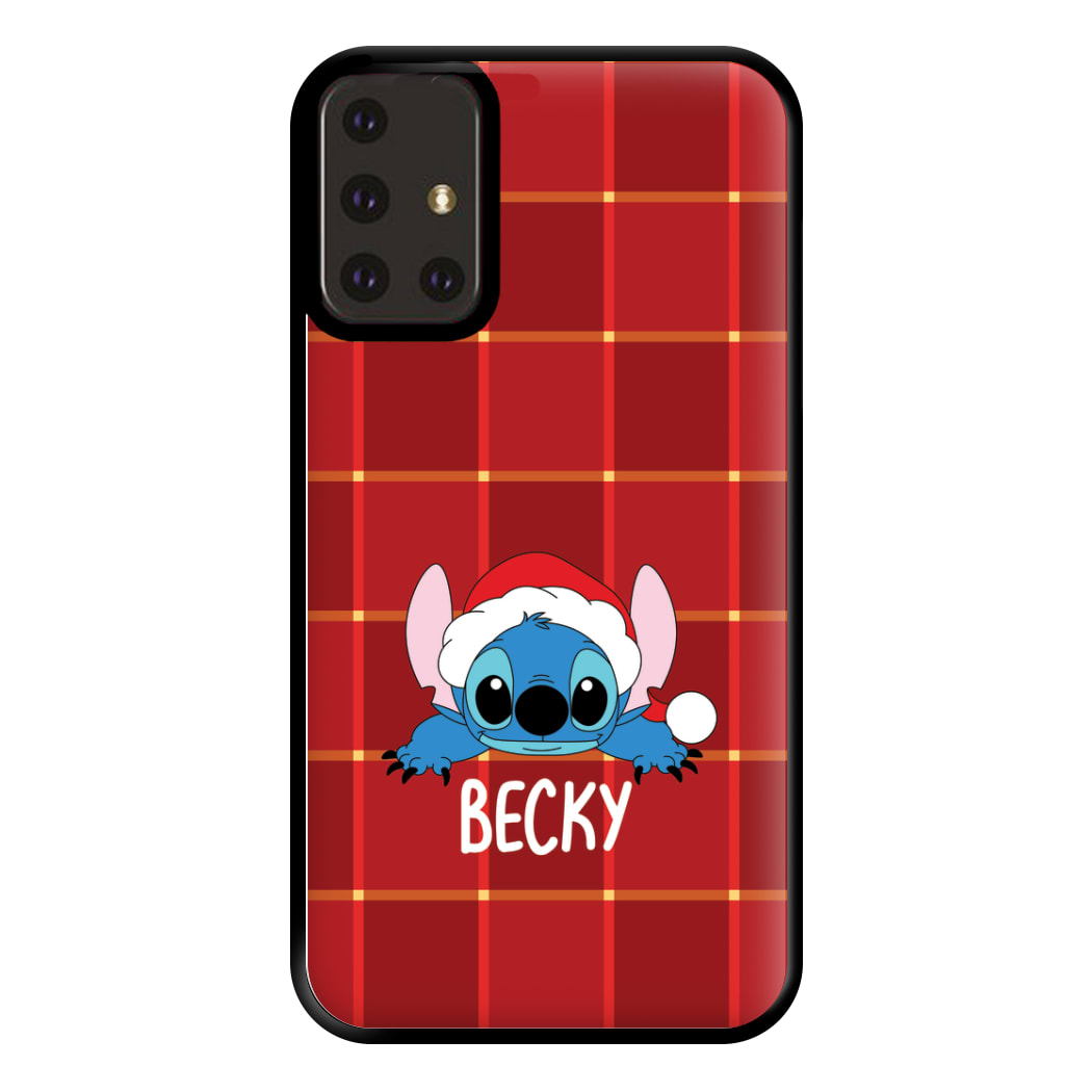 Personalised Christmas Alien Phone Case for Galaxy A71