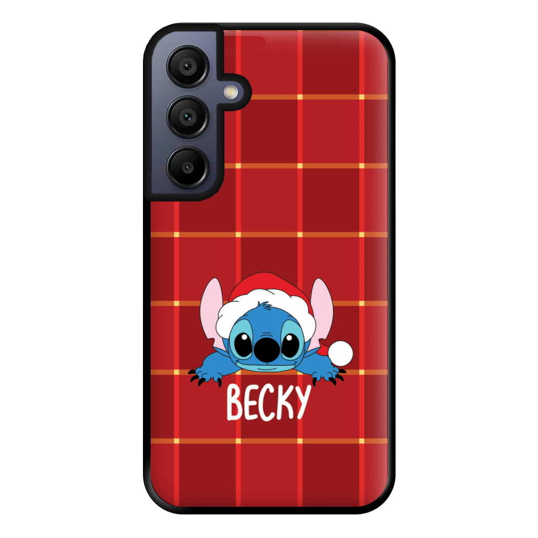 Personalised Christmas Alien Phone Case for Galaxy A15