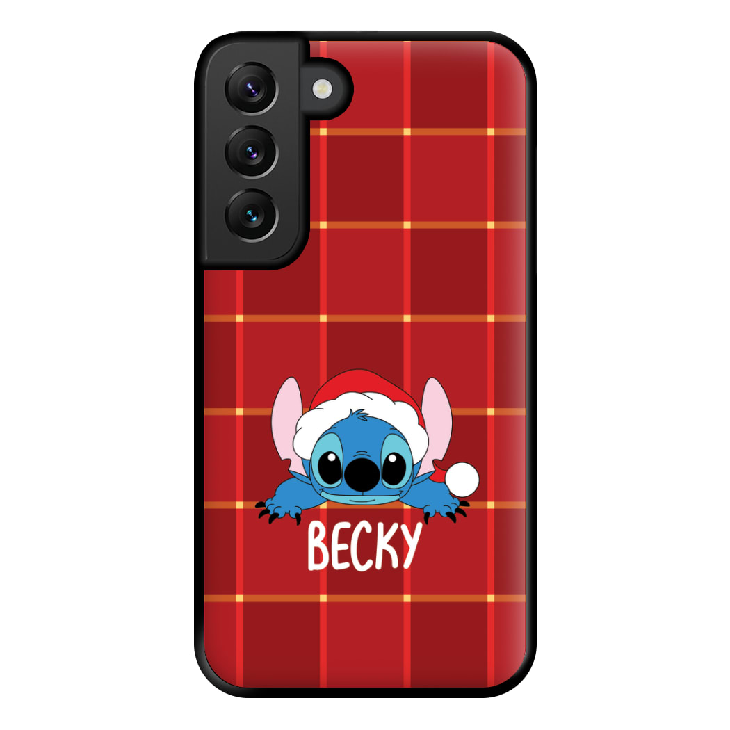 Personalised Christmas Alien Phone Case for Galaxy S22 Plus