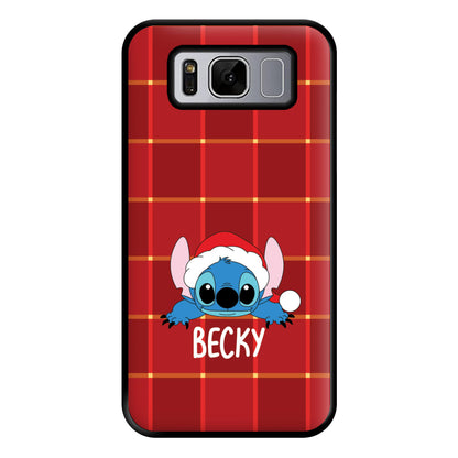 Personalised Christmas Alien Phone Case for Galaxy S8 Plus