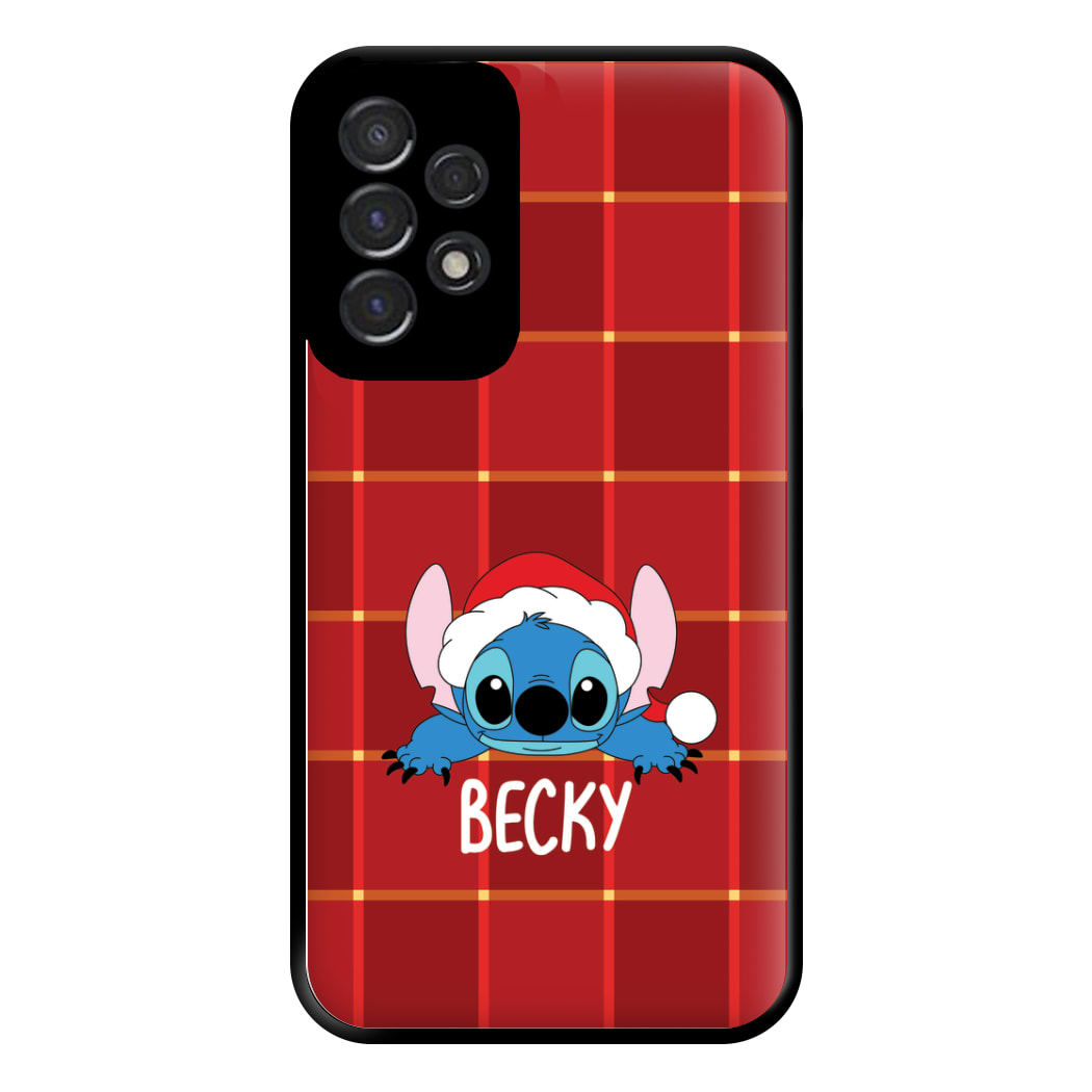 Personalised Christmas Alien Phone Case for Galaxy A53